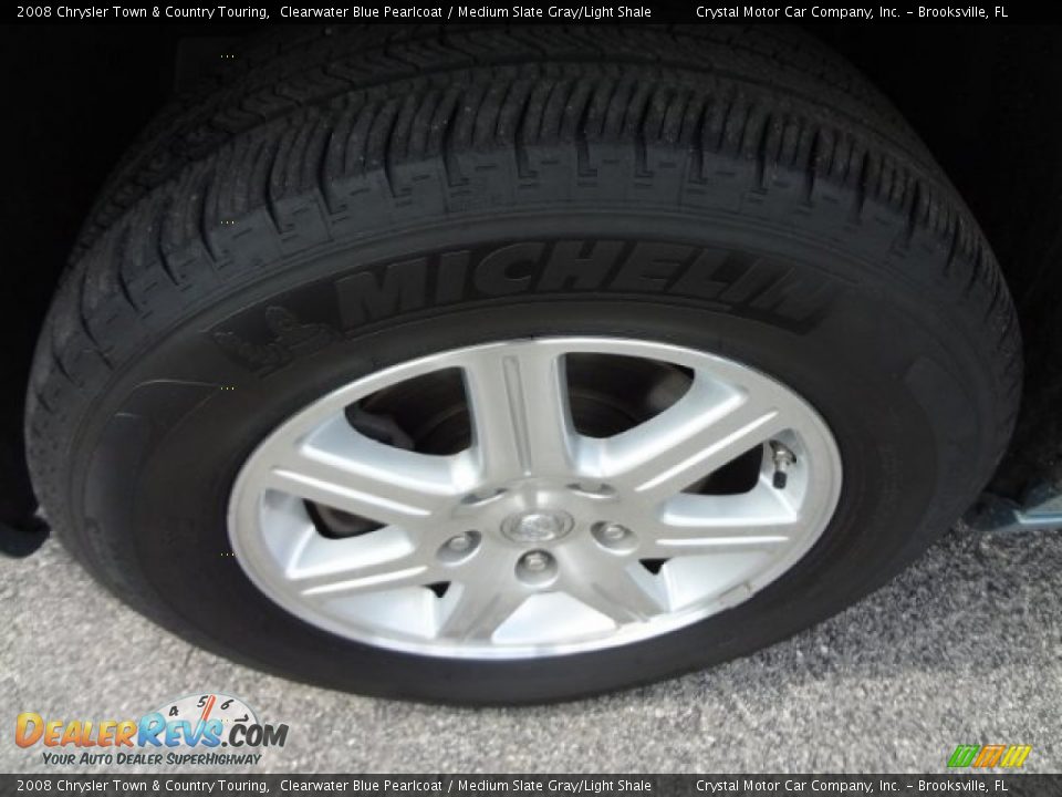 2008 Chrysler Town & Country Touring Clearwater Blue Pearlcoat / Medium Slate Gray/Light Shale Photo #16