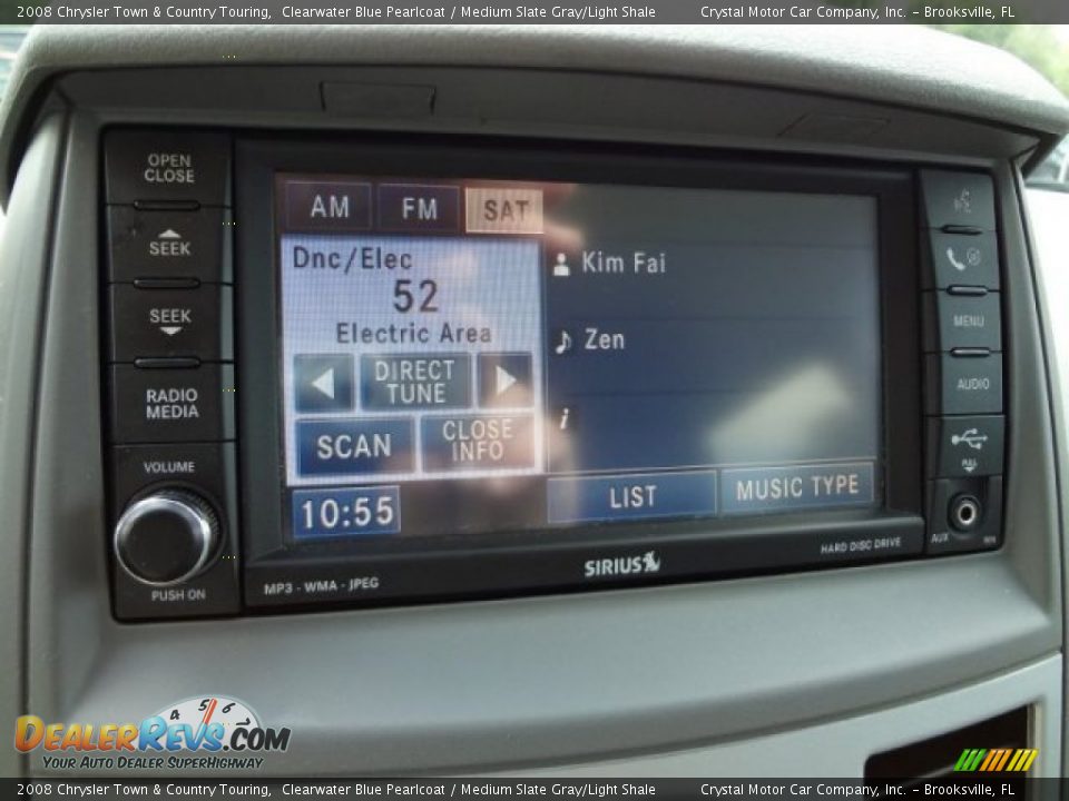 2008 Chrysler Town & Country Touring Clearwater Blue Pearlcoat / Medium Slate Gray/Light Shale Photo #21