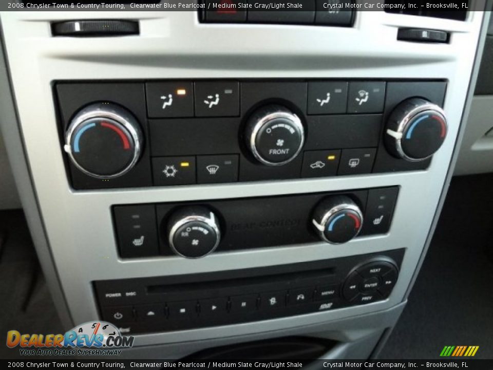2008 Chrysler Town & Country Touring Clearwater Blue Pearlcoat / Medium Slate Gray/Light Shale Photo #22