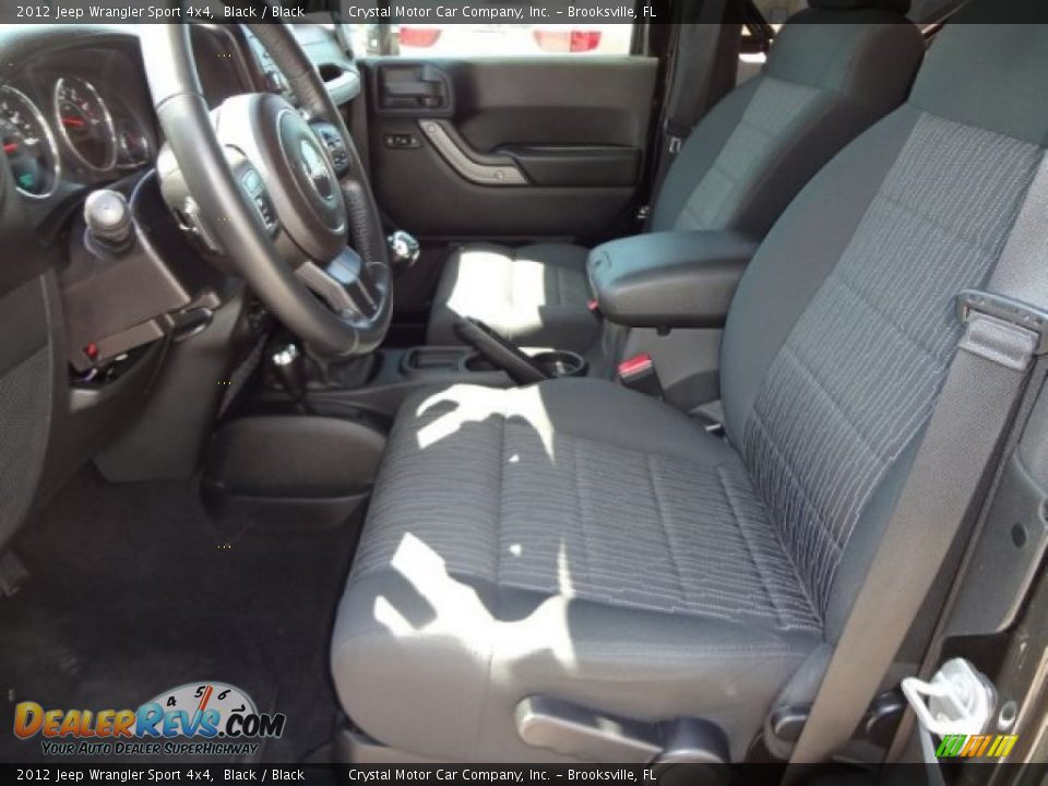 2012 Jeep Wrangler Sport 4x4 Black / Black Photo #4