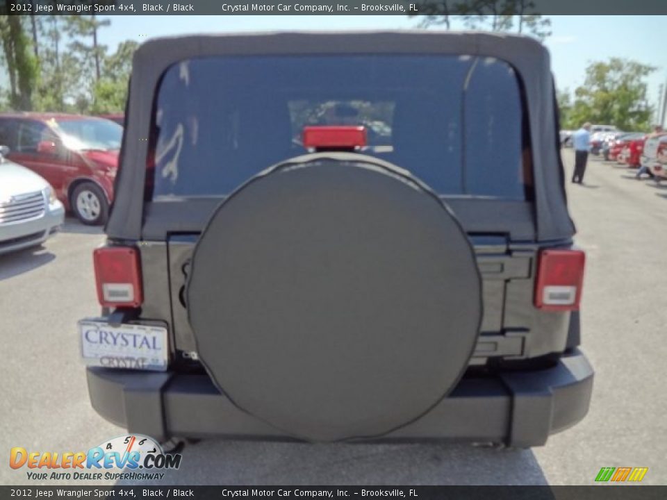 2012 Jeep Wrangler Sport 4x4 Black / Black Photo #7