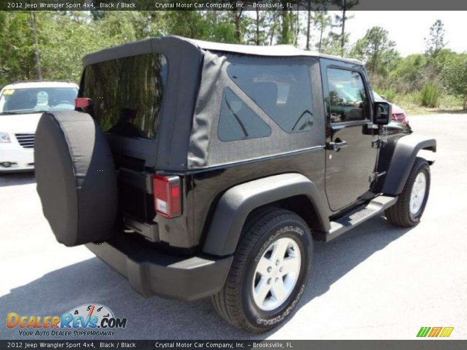 2012 Jeep Wrangler Sport 4x4 Black / Black Photo #8