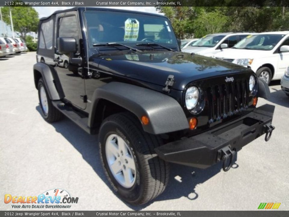 2012 Jeep Wrangler Sport 4x4 Black / Black Photo #10