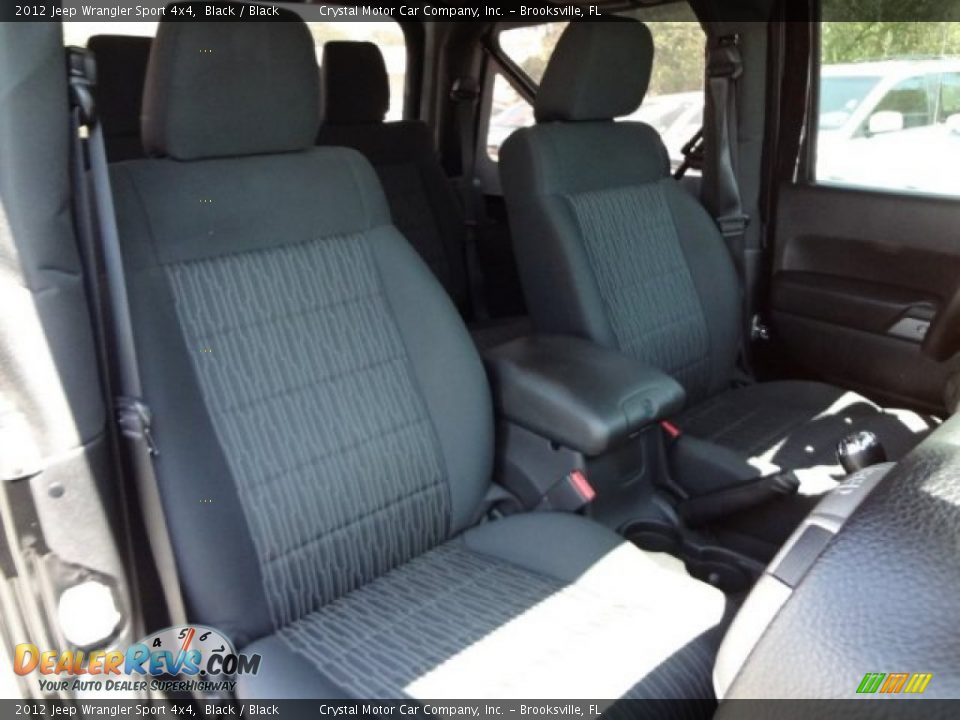 2012 Jeep Wrangler Sport 4x4 Black / Black Photo #12