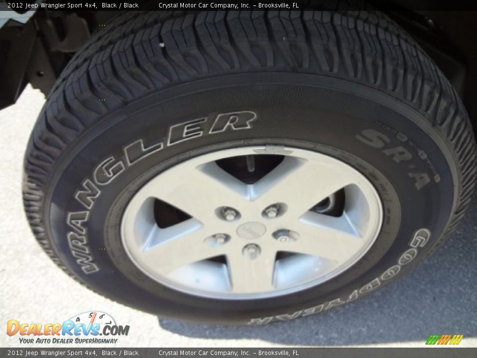2012 Jeep Wrangler Sport 4x4 Black / Black Photo #14