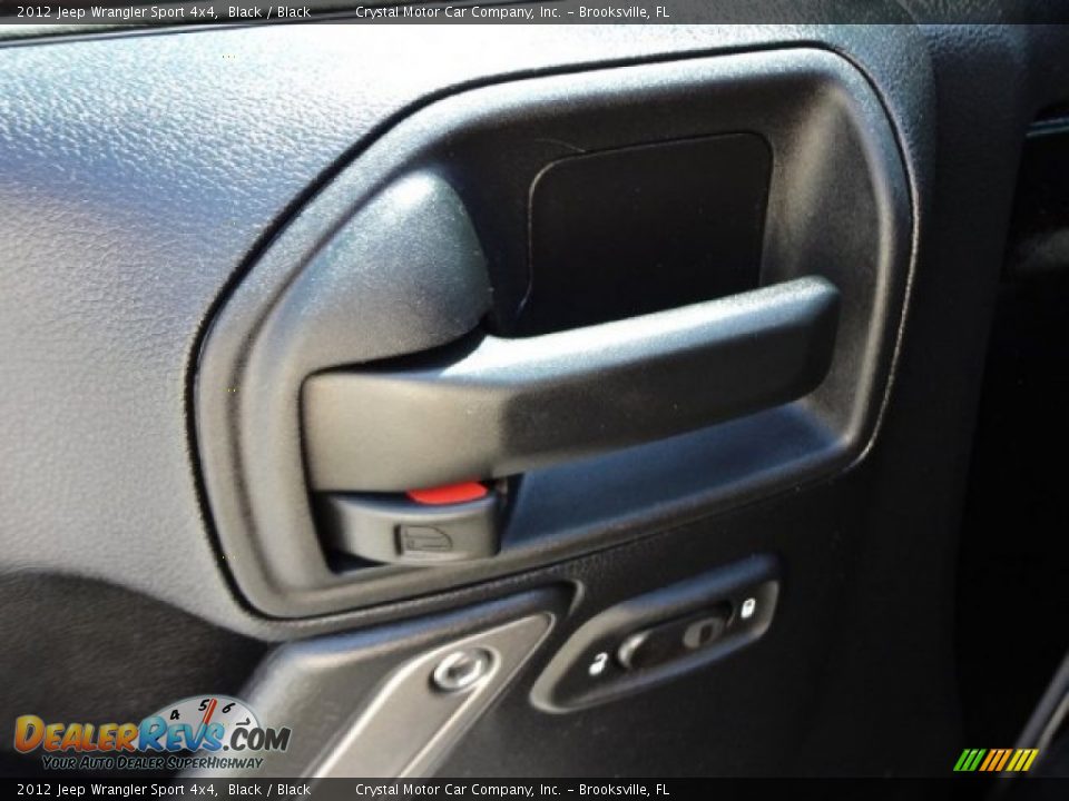 2012 Jeep Wrangler Sport 4x4 Black / Black Photo #17