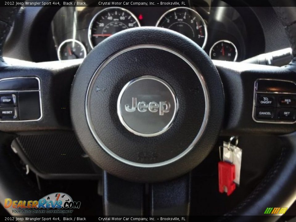 2012 Jeep Wrangler Sport 4x4 Black / Black Photo #21