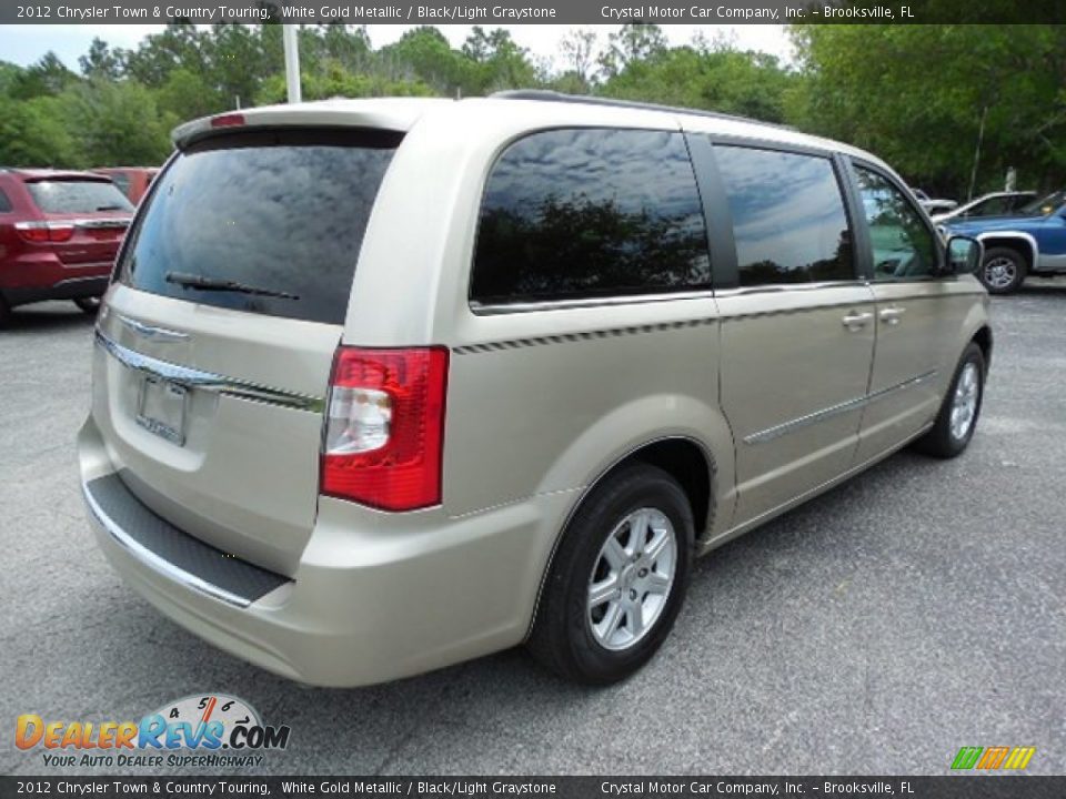 2012 Chrysler Town & Country Touring White Gold Metallic / Black/Light Graystone Photo #10