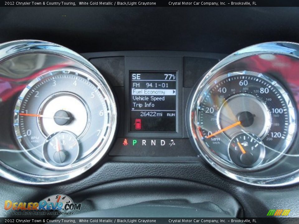 2012 Chrysler Town & Country Touring White Gold Metallic / Black/Light Graystone Photo #21