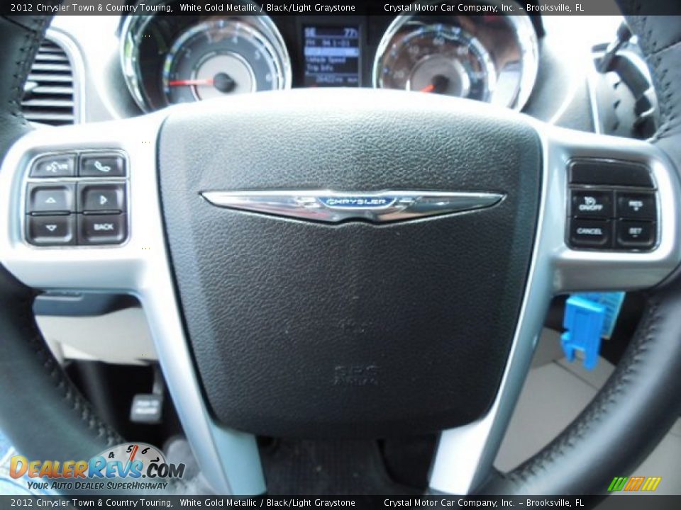 2012 Chrysler Town & Country Touring White Gold Metallic / Black/Light Graystone Photo #24