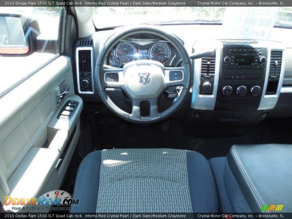 2010 Dodge Ram 1500 SLT Quad Cab 4x4 Inferno Red Crystal Pearl / Dark Slate/Medium Graystone Photo #6