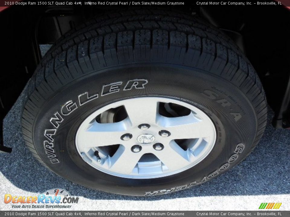 2010 Dodge Ram 1500 SLT Quad Cab 4x4 Inferno Red Crystal Pearl / Dark Slate/Medium Graystone Photo #14