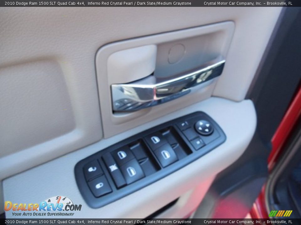 2010 Dodge Ram 1500 SLT Quad Cab 4x4 Inferno Red Crystal Pearl / Dark Slate/Medium Graystone Photo #17