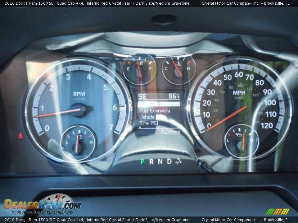 2010 Dodge Ram 1500 SLT Quad Cab 4x4 Gauges Photo #18