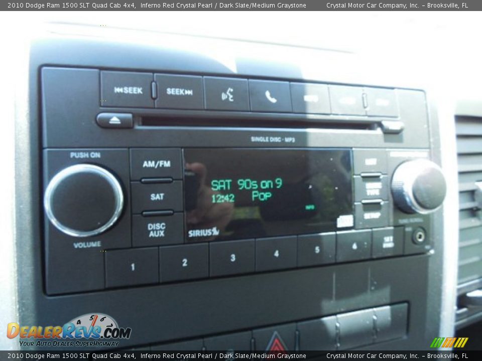 Audio System of 2010 Dodge Ram 1500 SLT Quad Cab 4x4 Photo #19