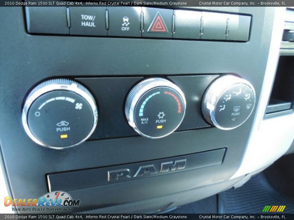 Controls of 2010 Dodge Ram 1500 SLT Quad Cab 4x4 Photo #20
