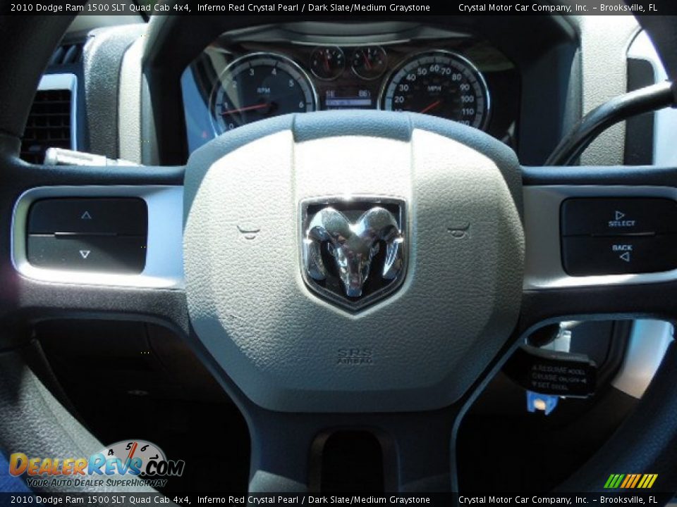 2010 Dodge Ram 1500 SLT Quad Cab 4x4 Inferno Red Crystal Pearl / Dark Slate/Medium Graystone Photo #22