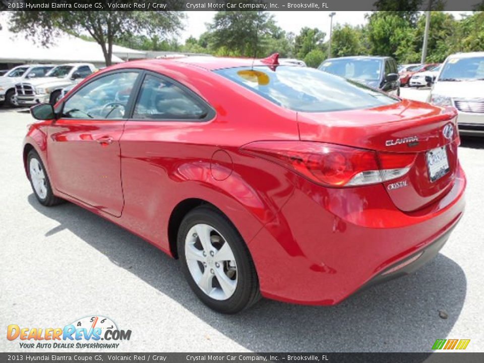 2013 Hyundai Elantra Coupe GS Volcanic Red / Gray Photo #3