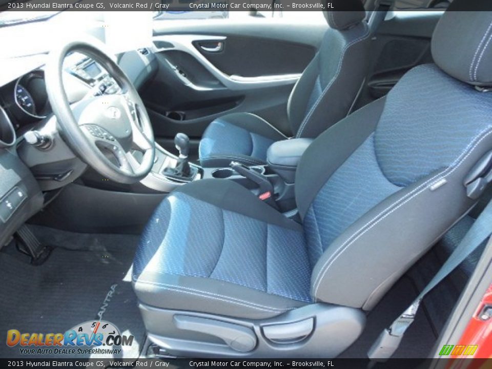2013 Hyundai Elantra Coupe GS Volcanic Red / Gray Photo #4
