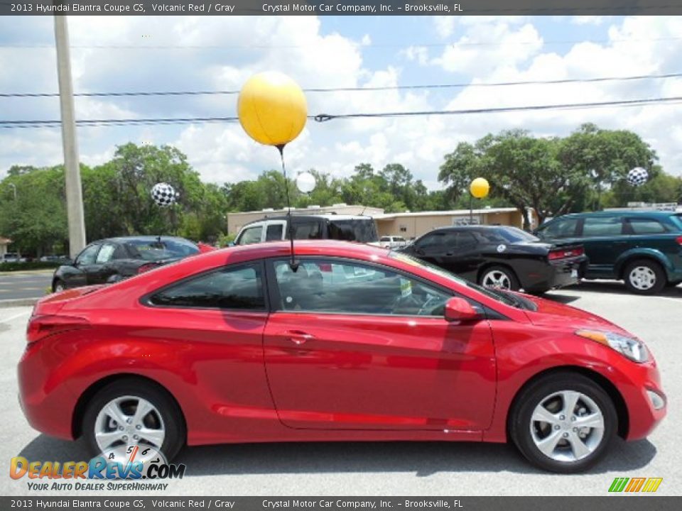 2013 Hyundai Elantra Coupe GS Volcanic Red / Gray Photo #9