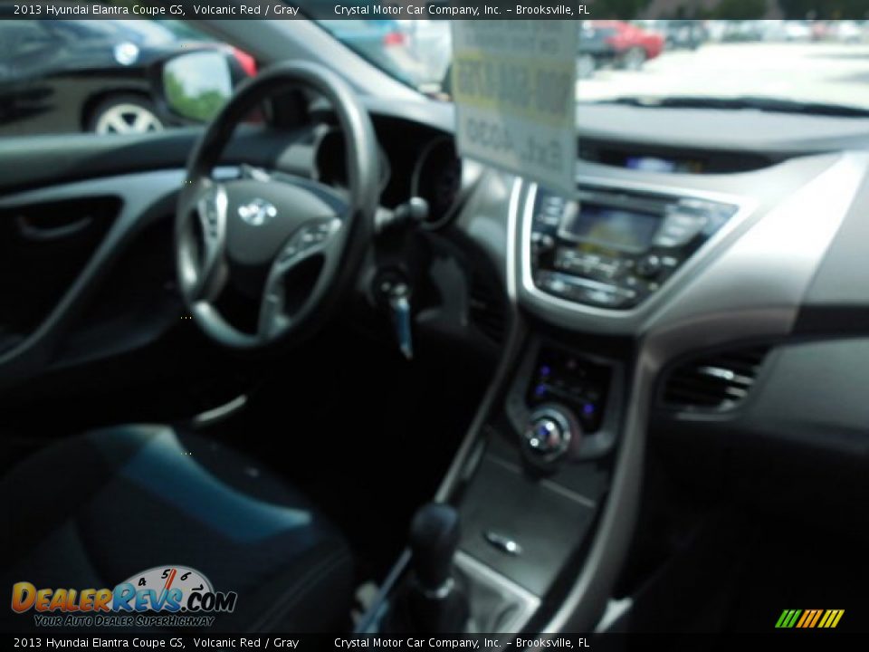 2013 Hyundai Elantra Coupe GS Volcanic Red / Gray Photo #11