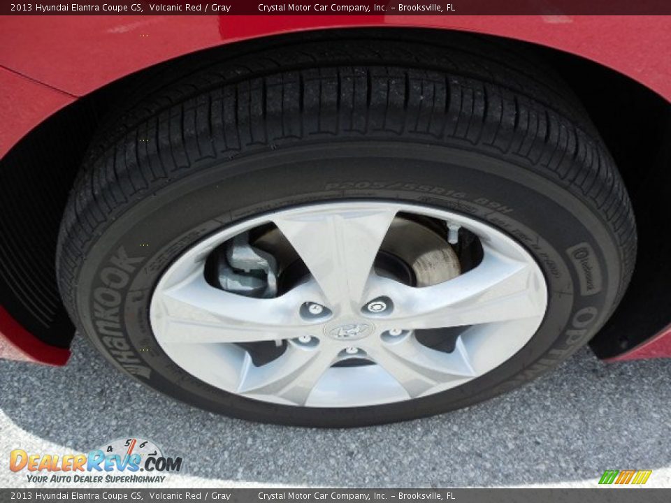 2013 Hyundai Elantra Coupe GS Volcanic Red / Gray Photo #15