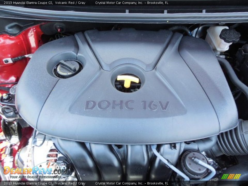2013 Hyundai Elantra Coupe GS Volcanic Red / Gray Photo #17