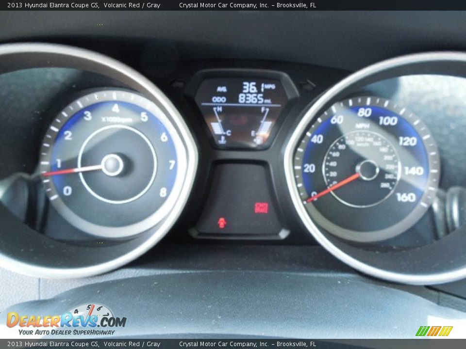2013 Hyundai Elantra Coupe GS Volcanic Red / Gray Photo #19