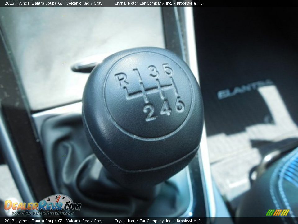 2013 Hyundai Elantra Coupe GS Volcanic Red / Gray Photo #22