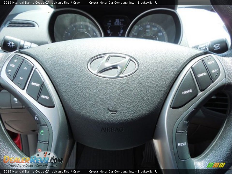 2013 Hyundai Elantra Coupe GS Volcanic Red / Gray Photo #23