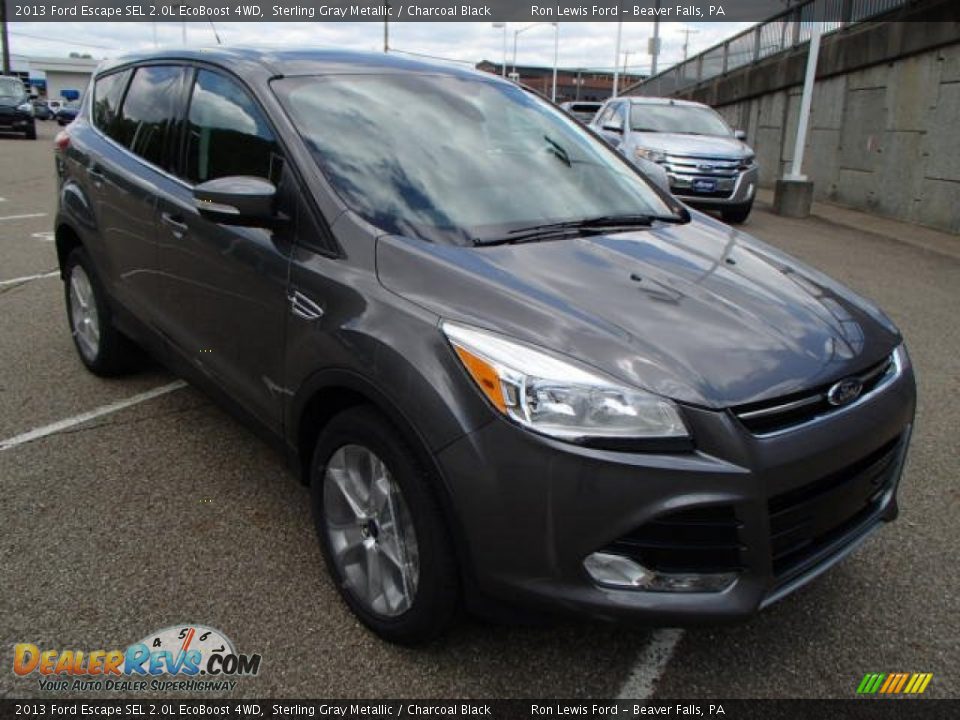 2013 Ford Escape SEL 2.0L EcoBoost 4WD Sterling Gray Metallic / Charcoal Black Photo #2