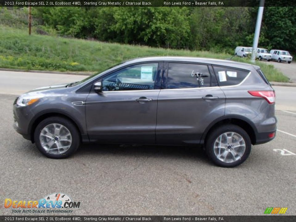 2013 Ford Escape SEL 2.0L EcoBoost 4WD Sterling Gray Metallic / Charcoal Black Photo #5