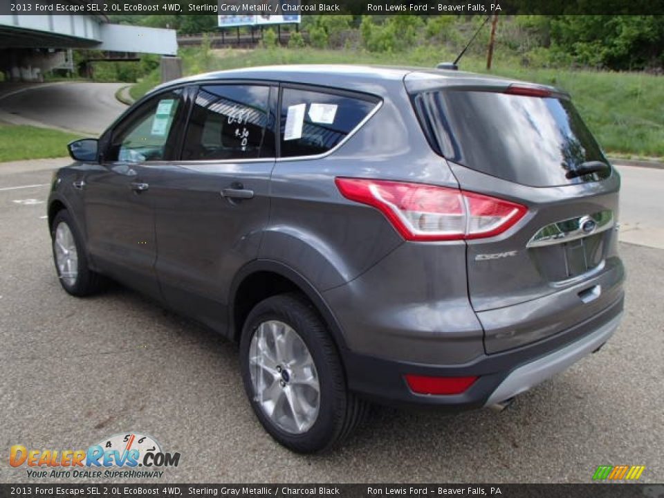 2013 Ford Escape SEL 2.0L EcoBoost 4WD Sterling Gray Metallic / Charcoal Black Photo #6