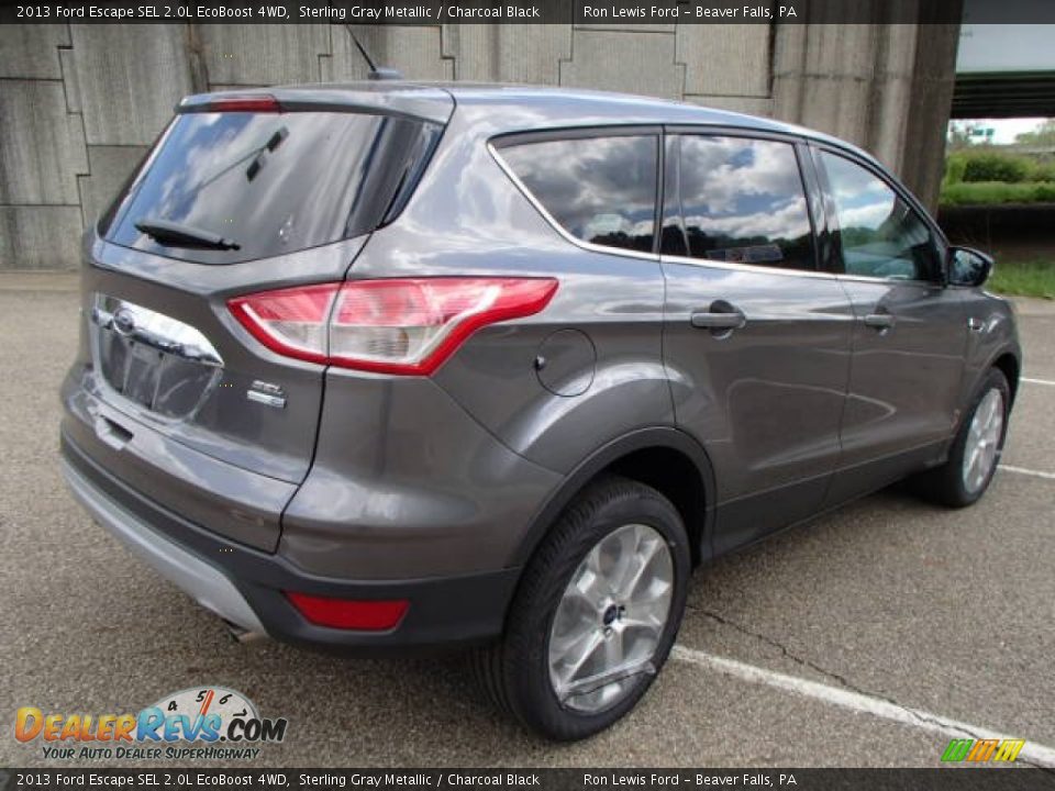 2013 Ford Escape SEL 2.0L EcoBoost 4WD Sterling Gray Metallic / Charcoal Black Photo #8