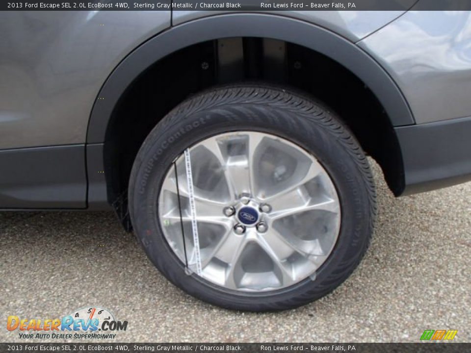 2013 Ford Escape SEL 2.0L EcoBoost 4WD Sterling Gray Metallic / Charcoal Black Photo #9