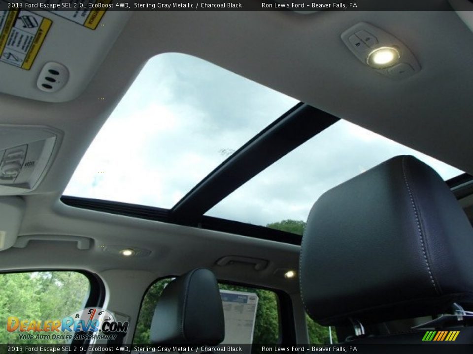 2013 Ford Escape SEL 2.0L EcoBoost 4WD Sterling Gray Metallic / Charcoal Black Photo #15