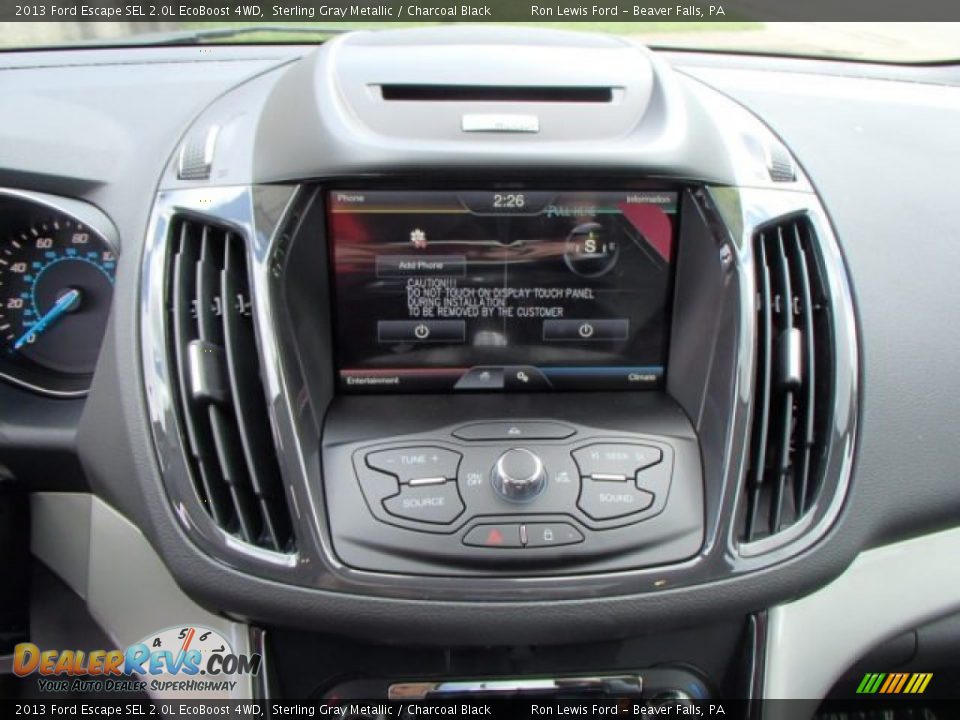 2013 Ford Escape SEL 2.0L EcoBoost 4WD Sterling Gray Metallic / Charcoal Black Photo #16