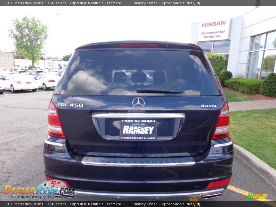 2010 Mercedes-Benz GL 450 4Matic Capri Blue Metallic / Cashmere Photo #4