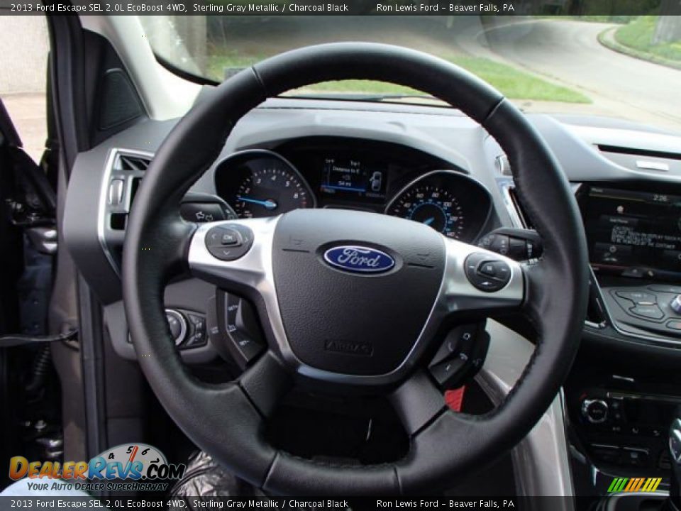 2013 Ford Escape SEL 2.0L EcoBoost 4WD Sterling Gray Metallic / Charcoal Black Photo #19
