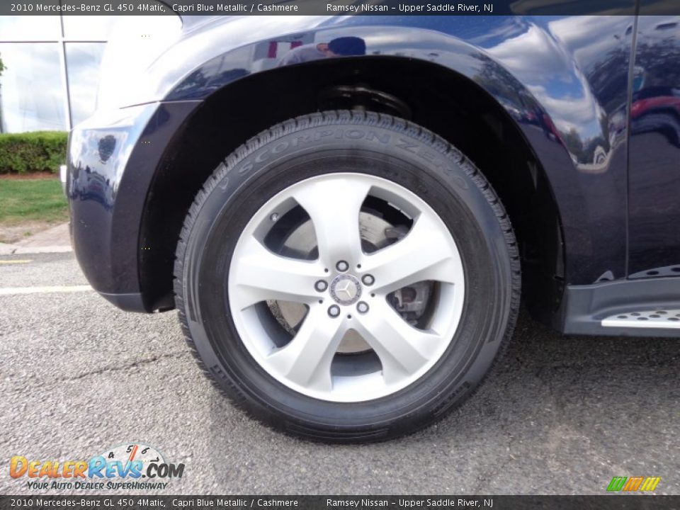 2010 Mercedes-Benz GL 450 4Matic Capri Blue Metallic / Cashmere Photo #7