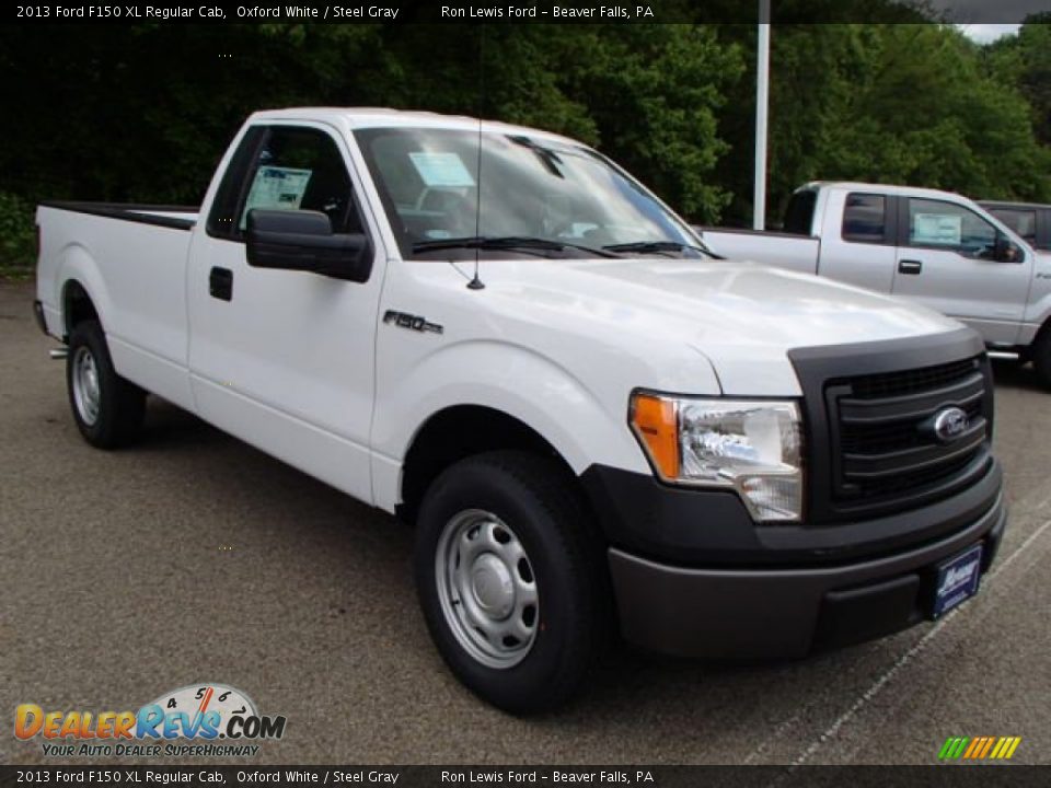 2013 Ford F150 XL Regular Cab Oxford White / Steel Gray Photo #2
