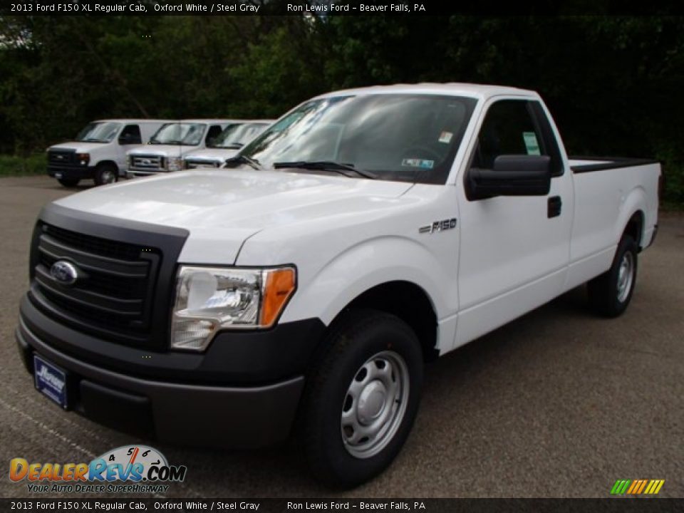 2013 Ford F150 XL Regular Cab Oxford White / Steel Gray Photo #4