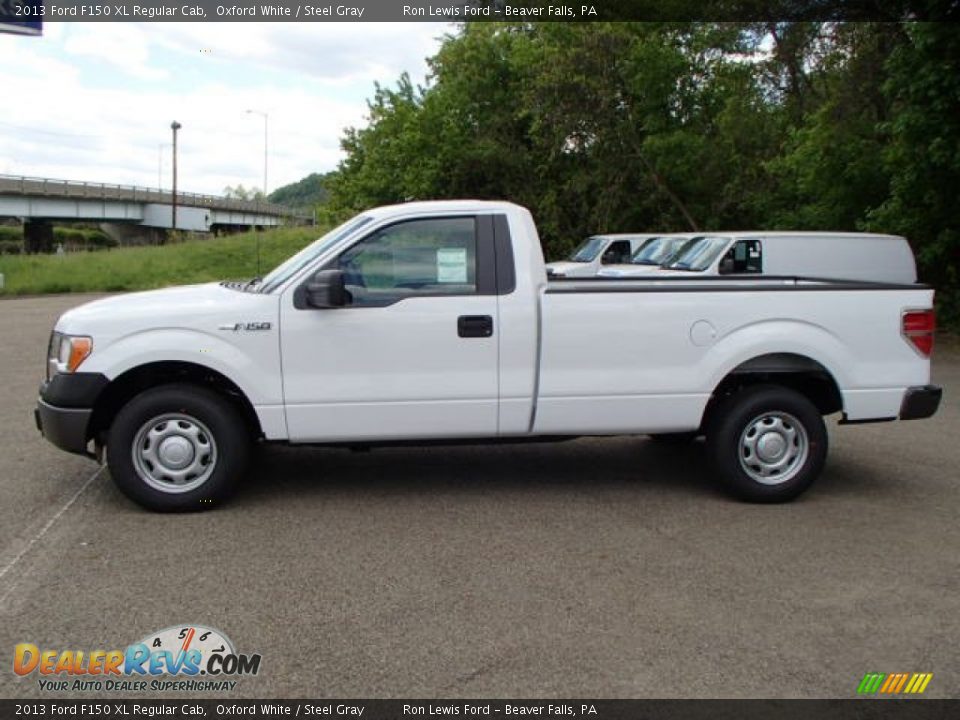 2013 Ford F150 XL Regular Cab Oxford White / Steel Gray Photo #5