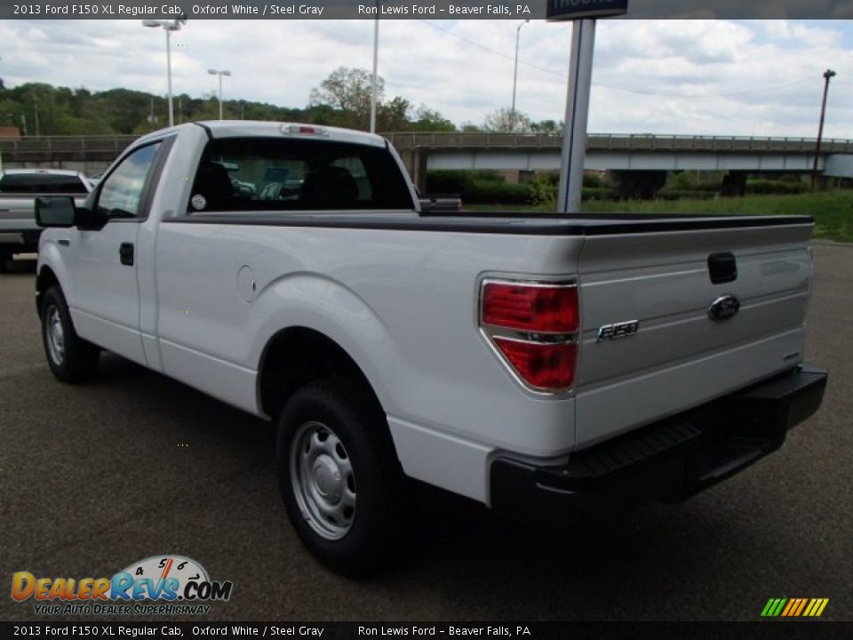 2013 Ford F150 XL Regular Cab Oxford White / Steel Gray Photo #6
