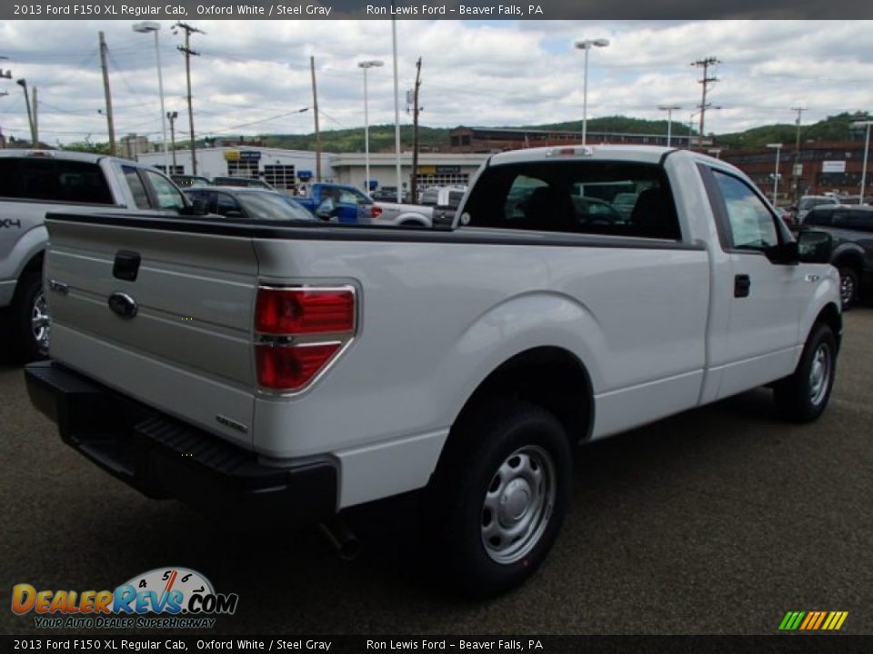 2013 Ford F150 XL Regular Cab Oxford White / Steel Gray Photo #8