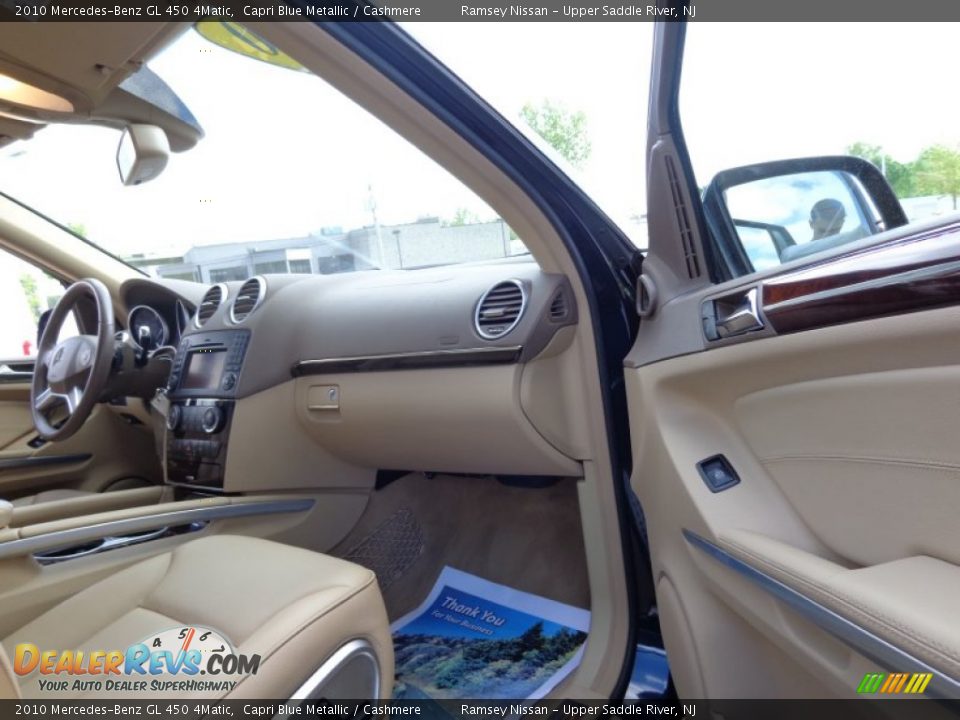 2010 Mercedes-Benz GL 450 4Matic Capri Blue Metallic / Cashmere Photo #16