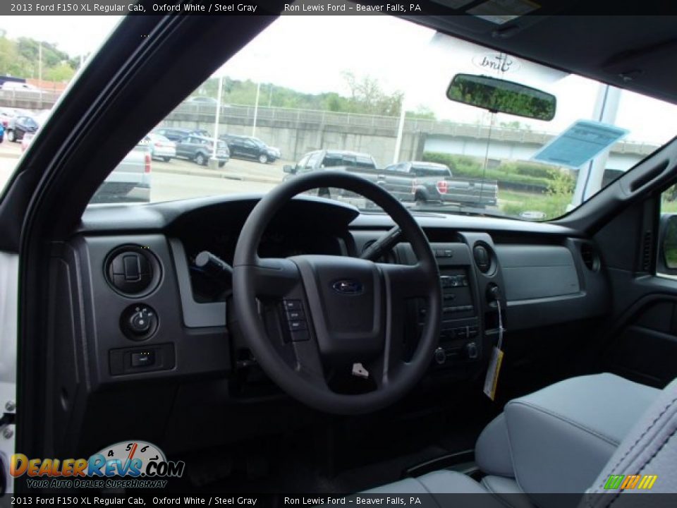 2013 Ford F150 XL Regular Cab Oxford White / Steel Gray Photo #10