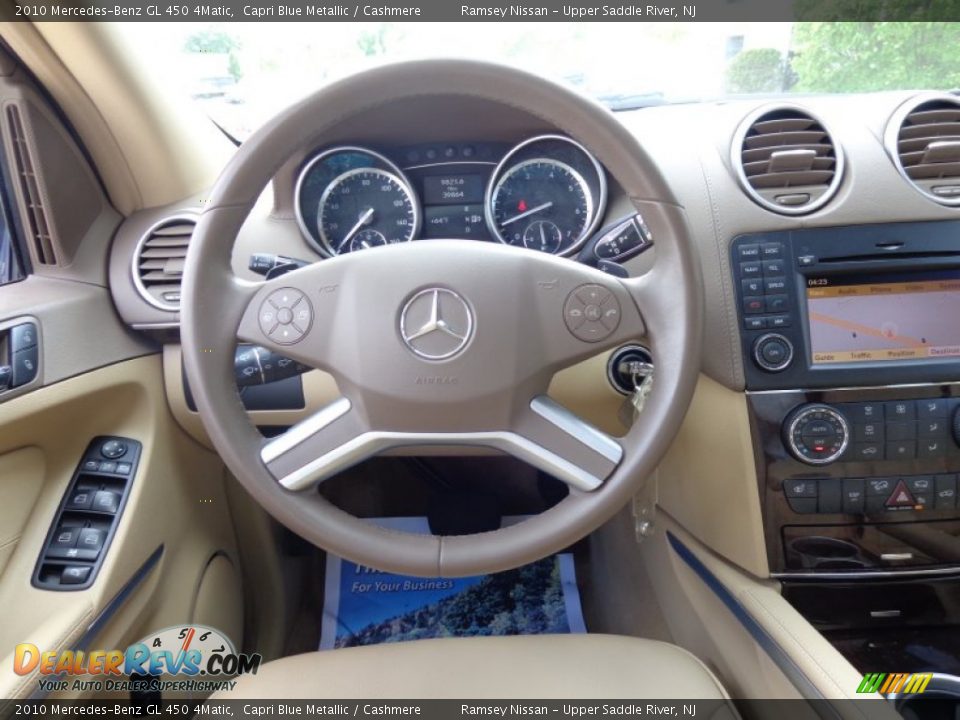2010 Mercedes-Benz GL 450 4Matic Capri Blue Metallic / Cashmere Photo #18