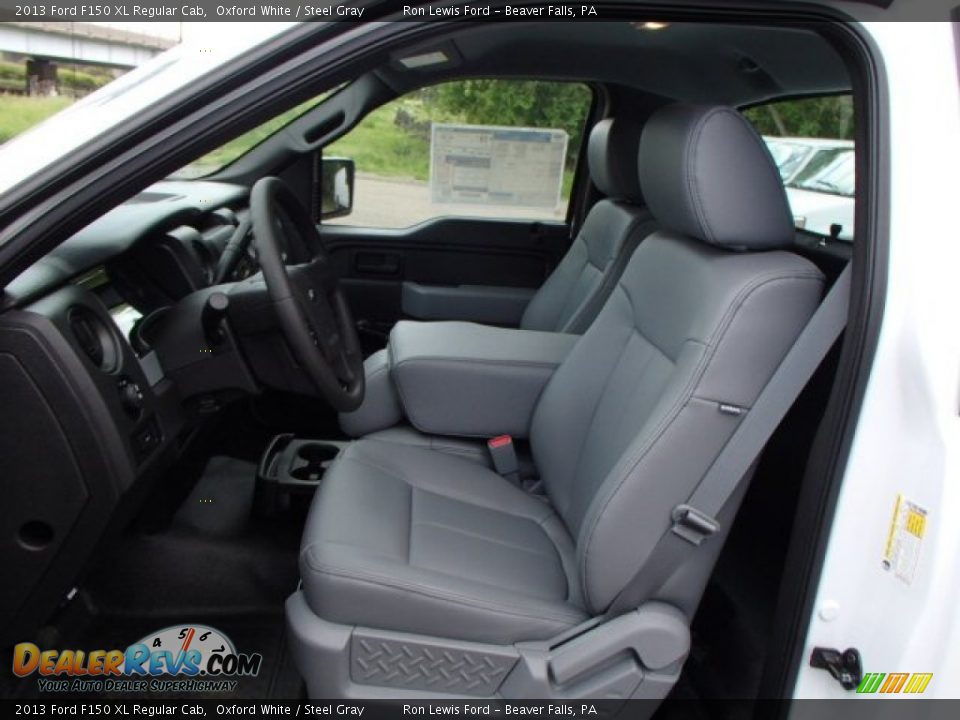 2013 Ford F150 XL Regular Cab Oxford White / Steel Gray Photo #11