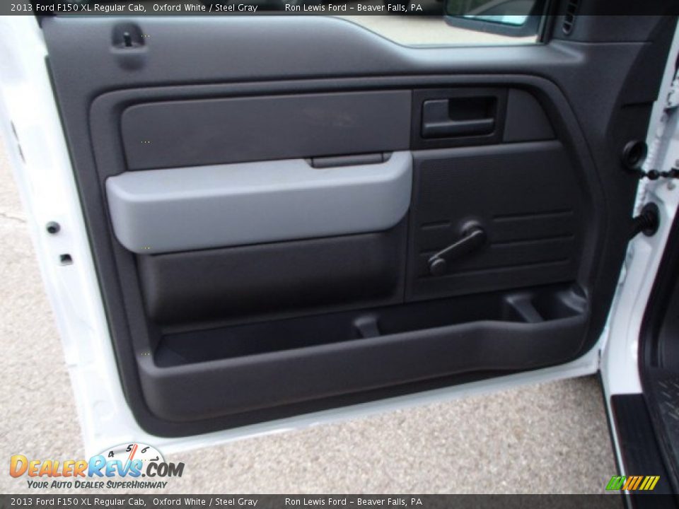 2013 Ford F150 XL Regular Cab Oxford White / Steel Gray Photo #12
